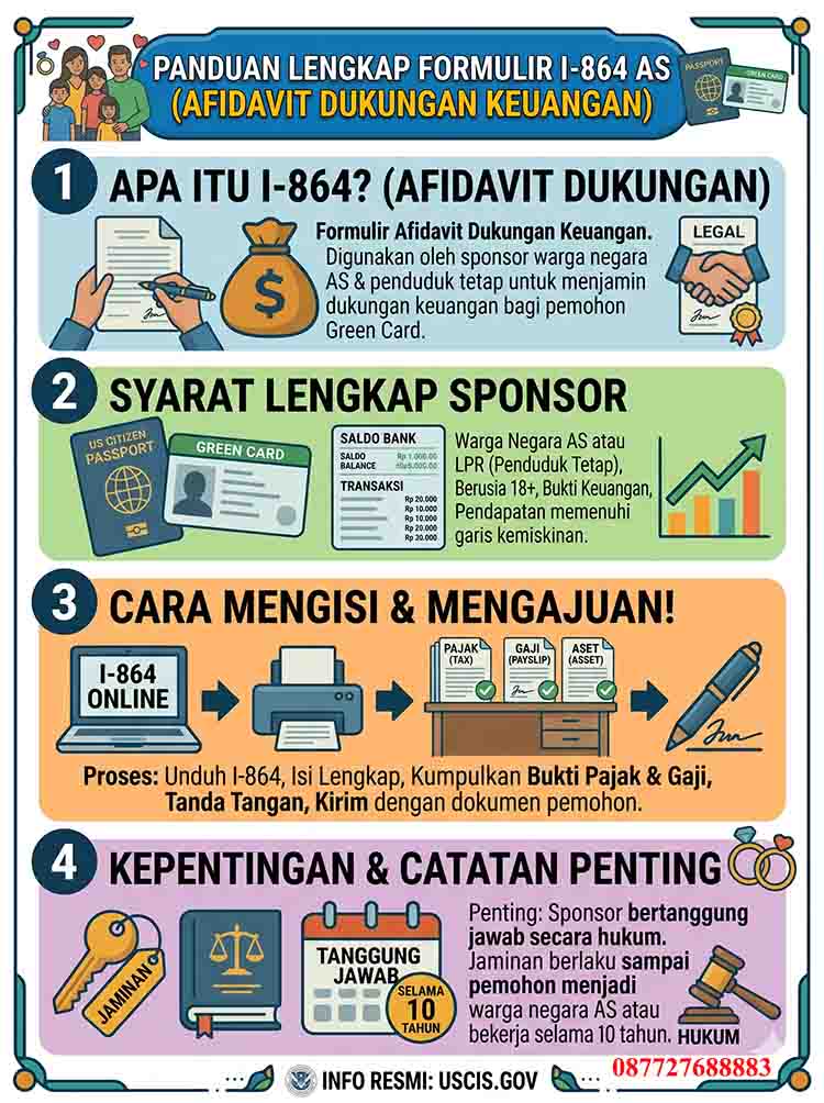 Infografis Formulir I-864 Amerika