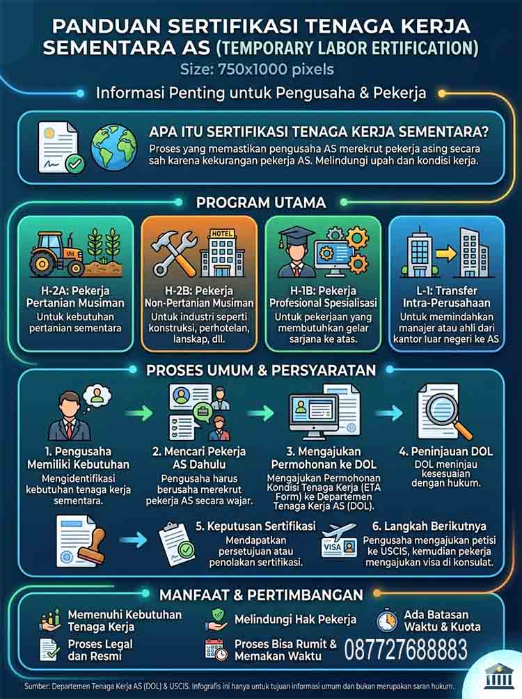 Infografis Temporary Labour Certificate Amerika Infografis Temporary Labour Certificate Amerika