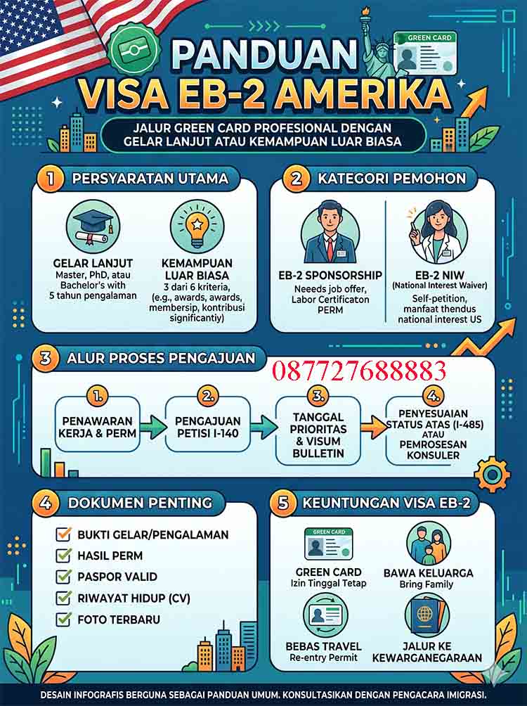 Infografis Visa EB-2 Amerika