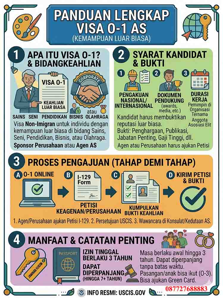 Infografis Visa O-1 Amerika Serikat