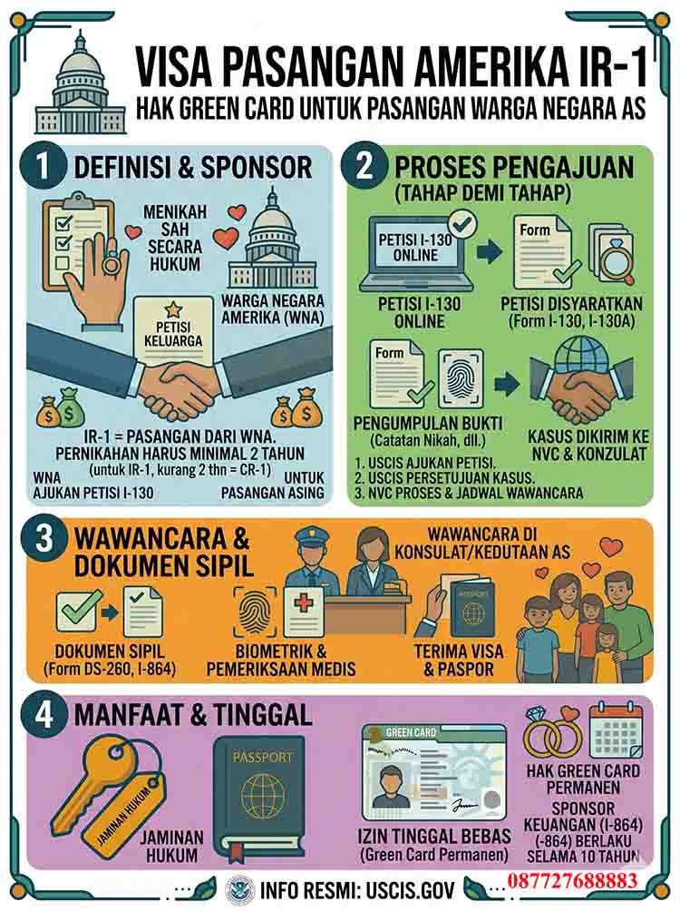 Infografis Visa Pasangan Amerika IR-1