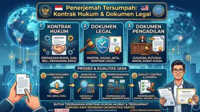 Penerjemah Tersumpah kontrak hukum dan dokumen legal