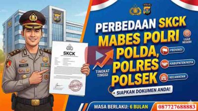 Perbedaan SKCK Mabes Polri, Polda, Polres, dan Polsek