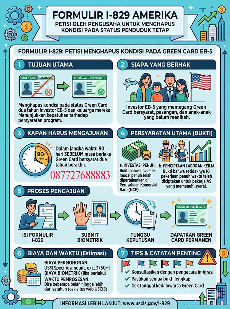 Infografis Formulir I-1829 Amerika