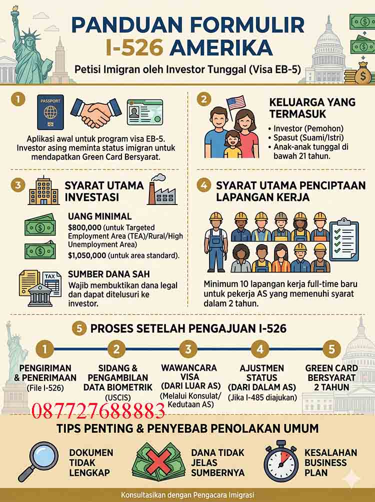 Infografis Formulir I-526 Amerika