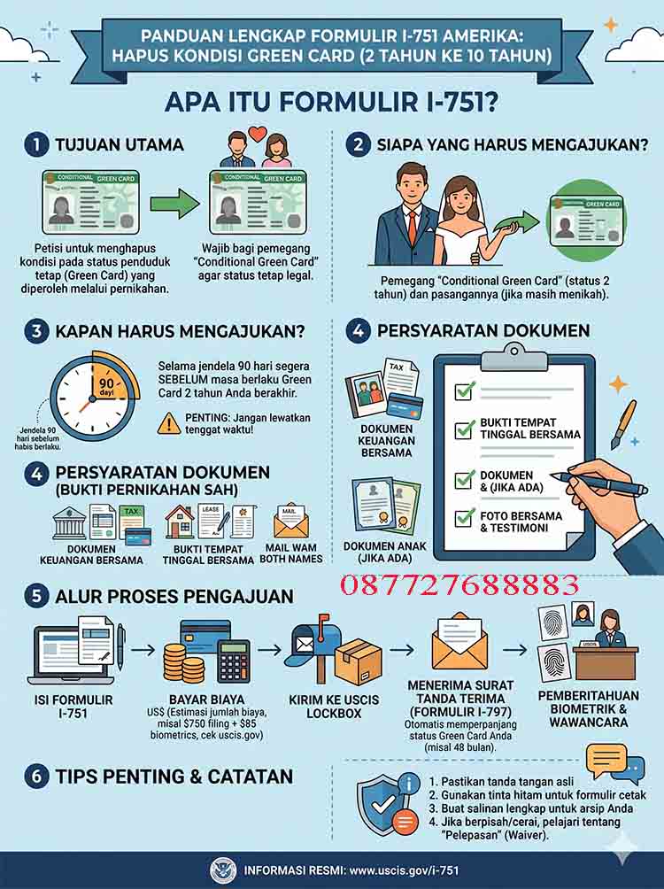 Infografis Formulir I-751 Amerika