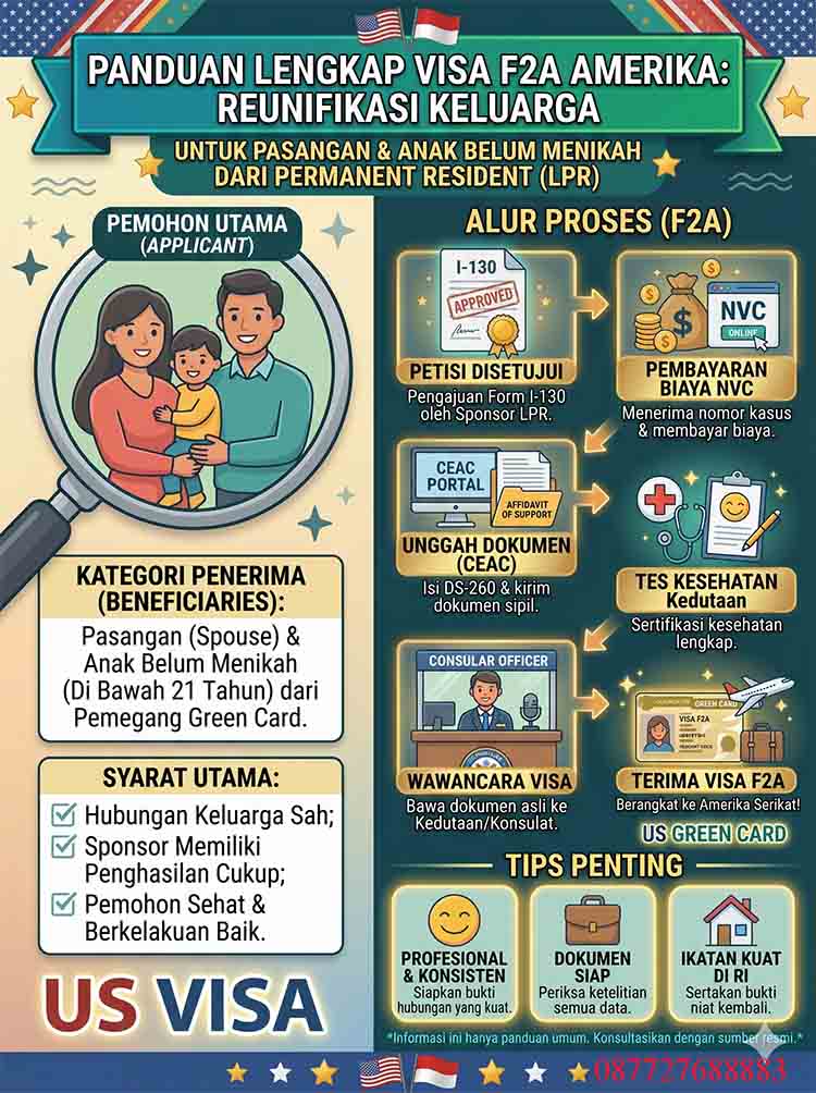 Infografis Visa F2A Amerika