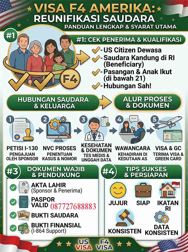 Infografis Visa F4 Amerika