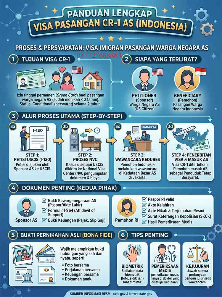 Infografis Visa Pasangan CR-1 Amerika