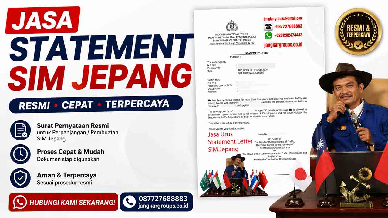 Jasa Statement SIM Jepang