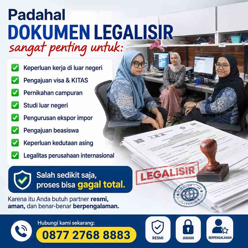 Legalisir Dokumen Sangat Penting