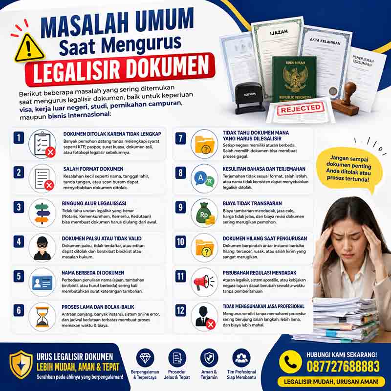 Masalah Saat Mengurus Legalisir Dokumen