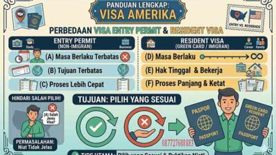 Perbedaan Visa Entry Permit dan Resident Visa Amerika