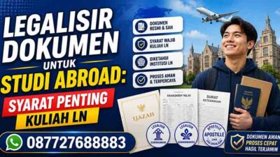 legalisir dokumen untuk studi abroad