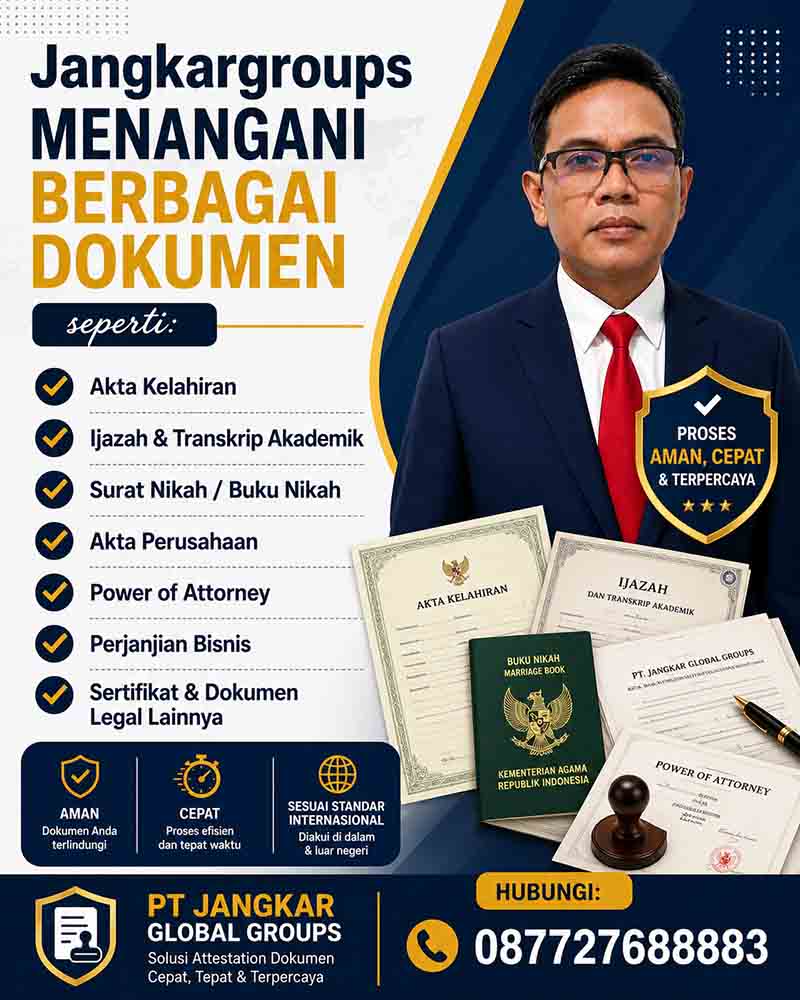 Attestation Notaris Berbagai Dokumen