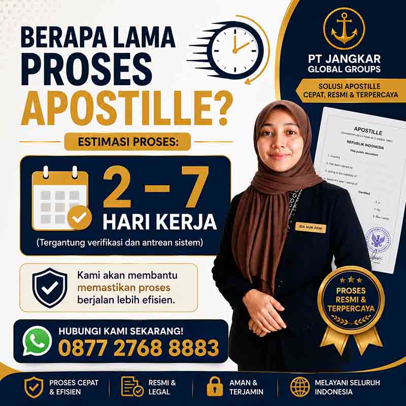 Berapa lama Proses Apostille Akta Perkawinan