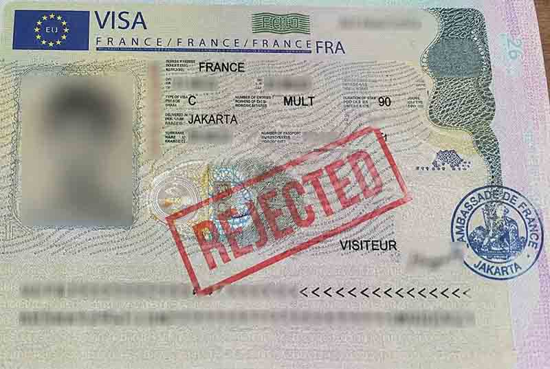 Contoh Visa Di Tolak