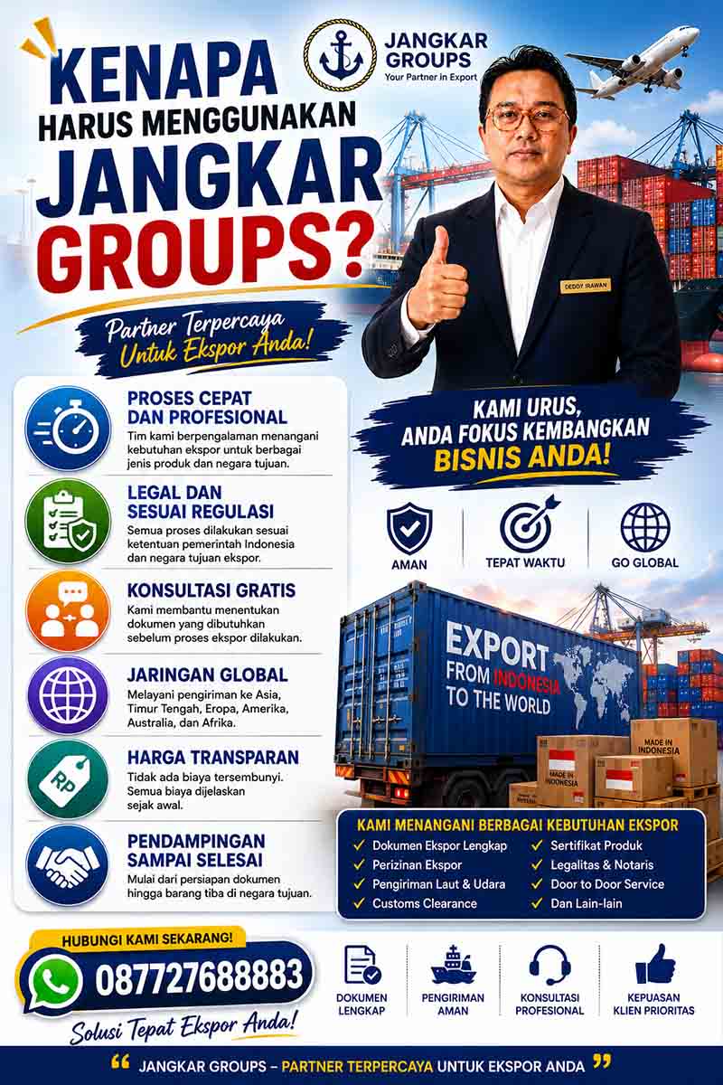 Kenapa harus menggunakan jasa ekspor jangkargroups