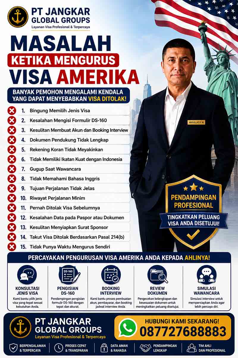 Masalah ketika mengurus visa Amerika