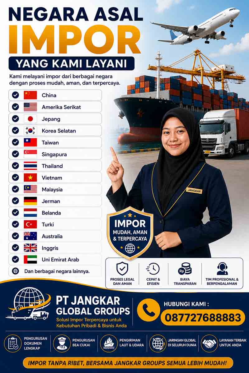Negara Asal Impor Ke Indonesia