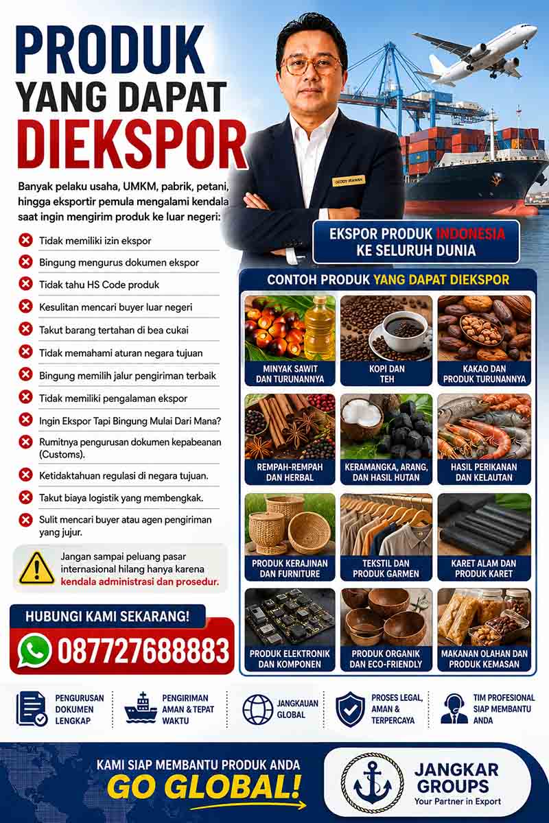 Produk yang dapat di ekspor