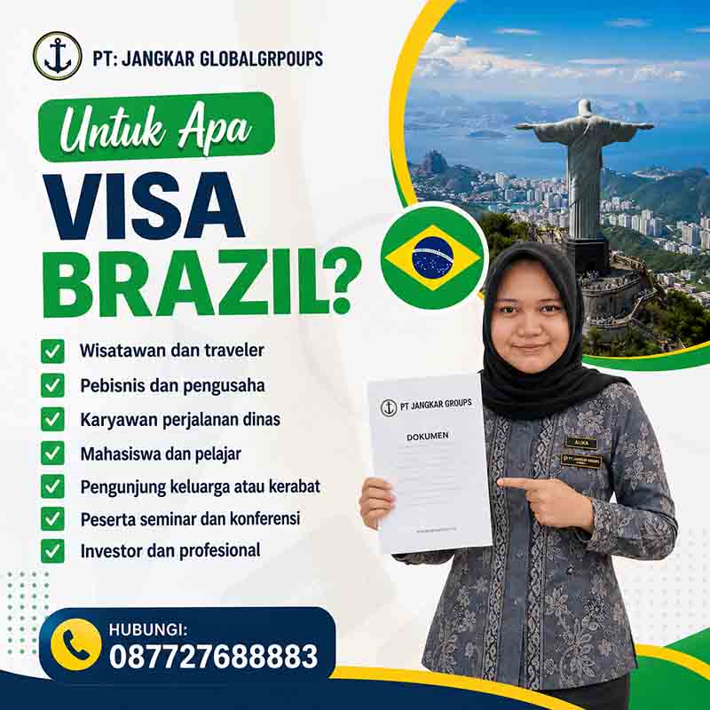 untuk apa visa brazil