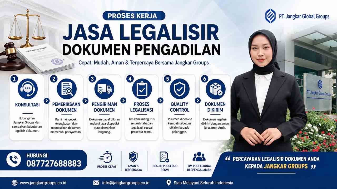 Proses Kerja Jasa Legalisir Dokumen Pengadilan