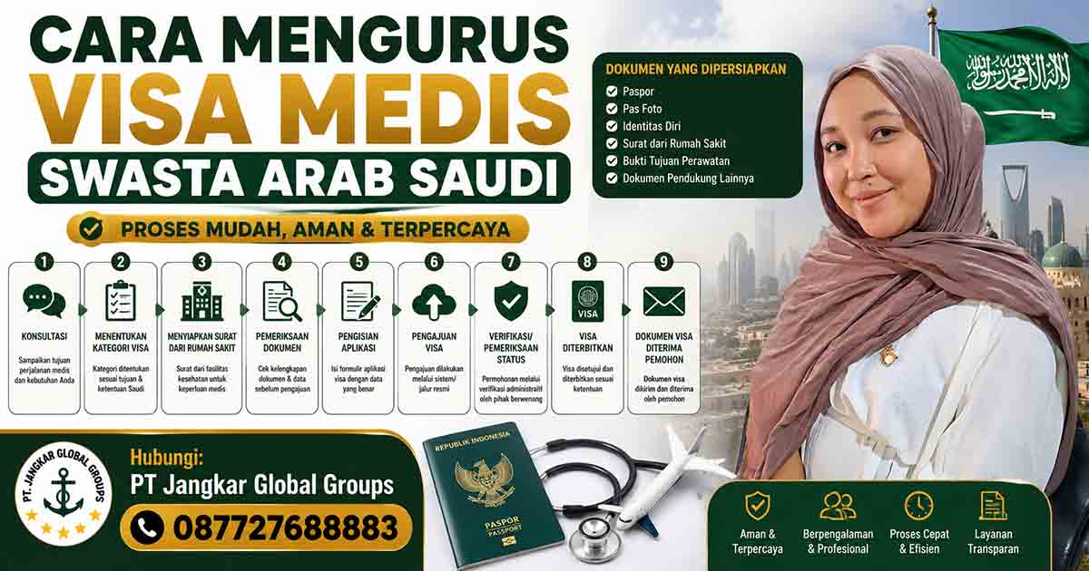 Cara Mengurus Visa Medis Swasta Arab Saudi