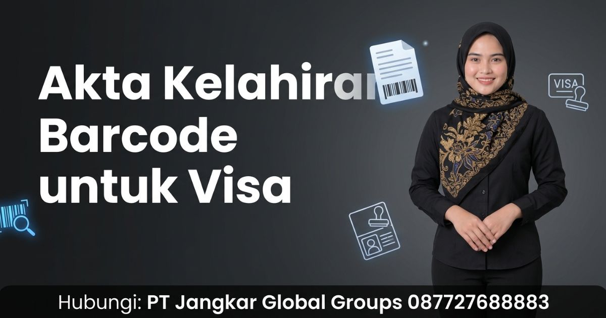 Akta Kelahiran Barcode untuk Visa