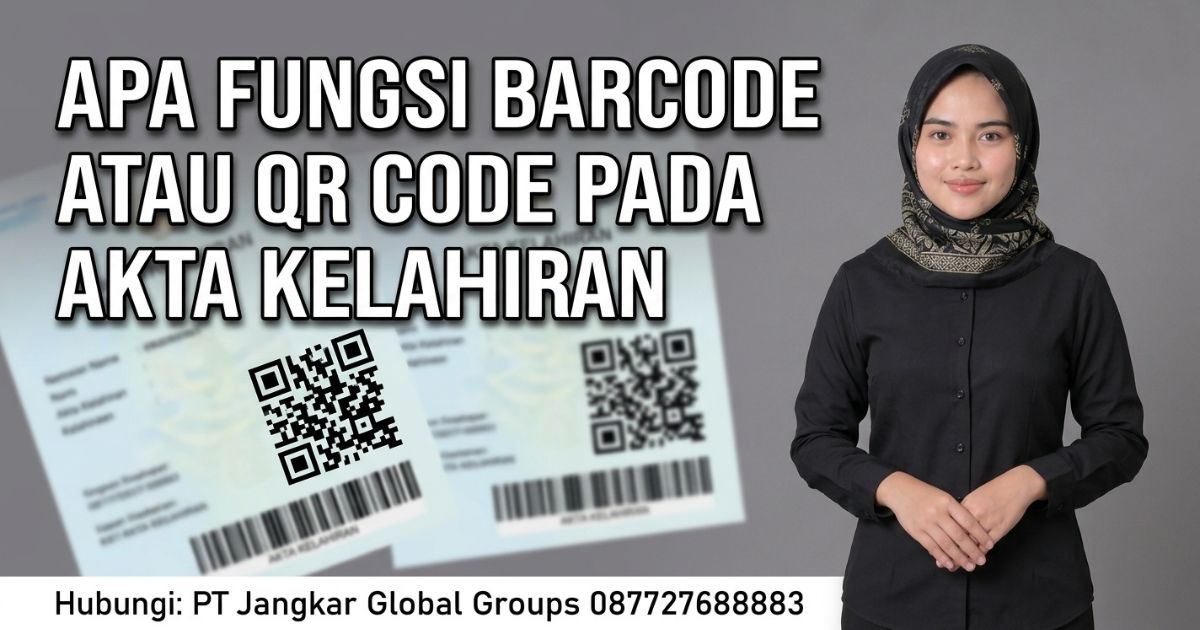 Apa Fungsi Barcode atau QR Code pada Akta Kelahiran