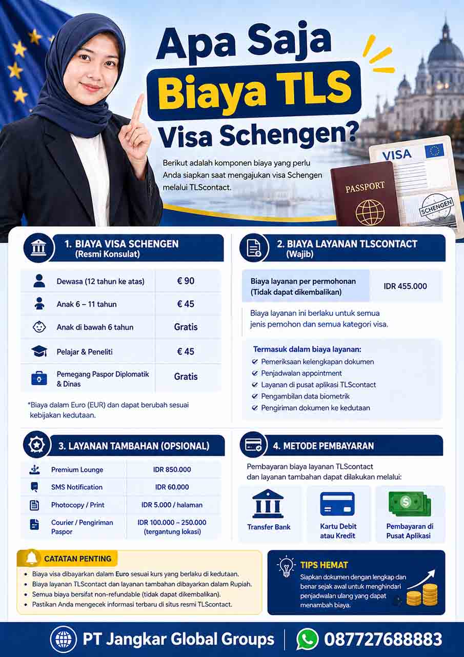Apa Saja Biaya TLS Visa Schengen