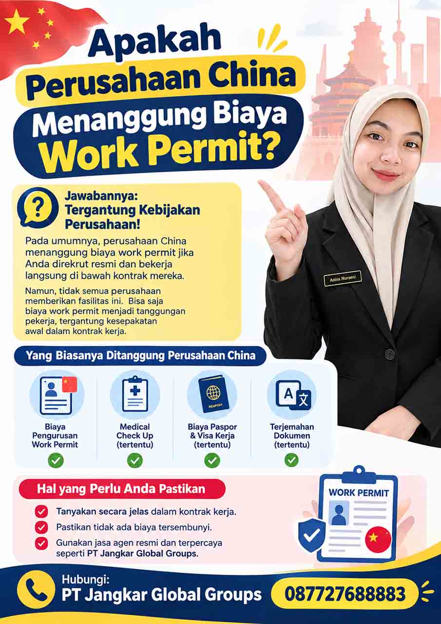 Apakah Perusahaan China Menanggung Biaya Work Permit Apakah Perusahaan China Menanggung Biaya Work Permit