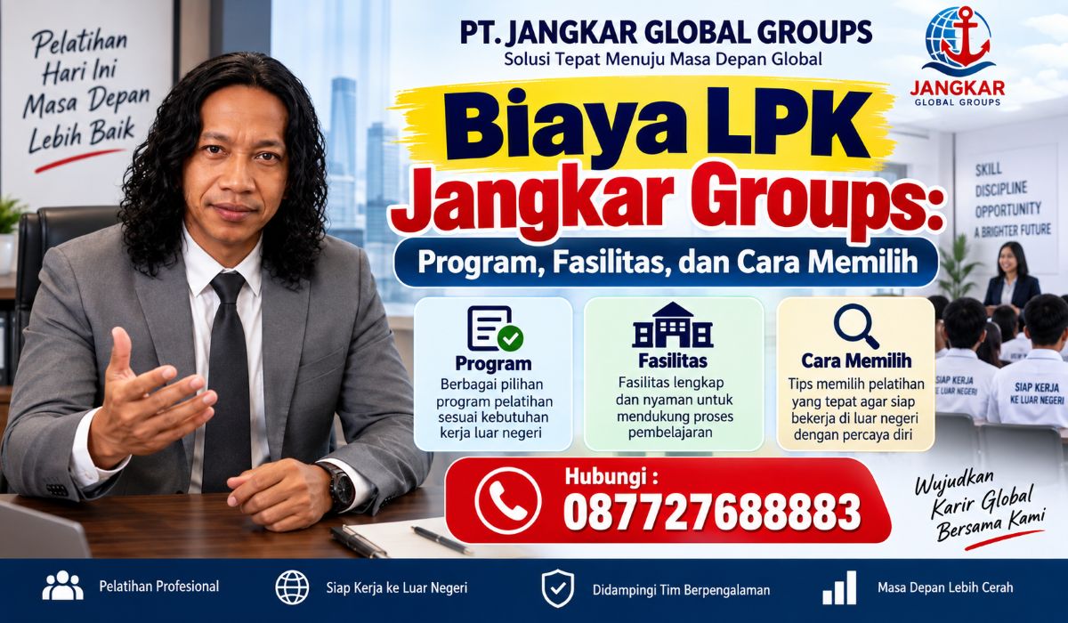 Biaya LPK Jangkar Groups Program, Fasilitas, dan Cara Memilih