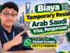 Biaya Temporary Resident Arab Saudi Visa, Pengurusan