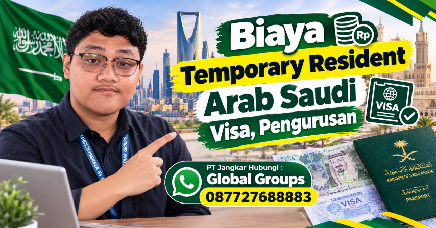 Biaya Temporary Resident Arab Saudi Visa, Pengurusan