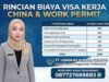 Biaya Visa Kerja China dan Work Permit Rincian Pengeluaran