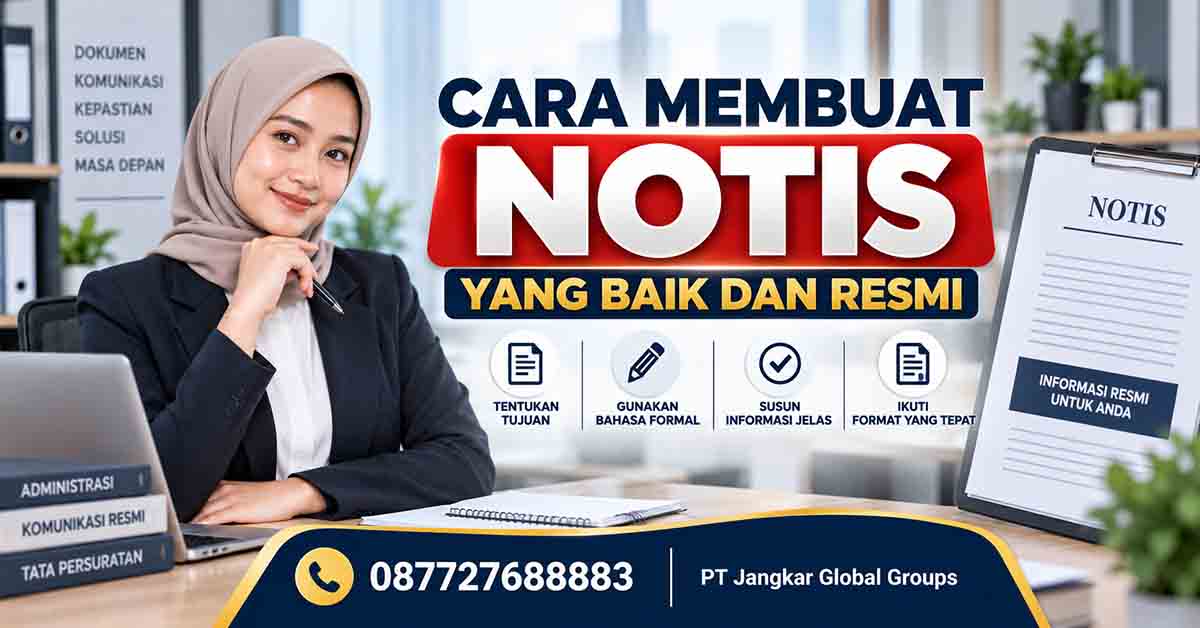 Cara Membuat Notis yang Baik dan Resmi