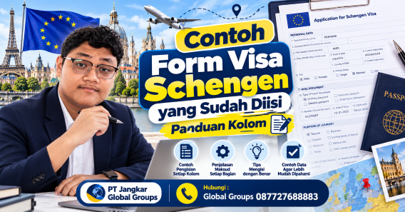 Contoh Form Visa Schengen yang Sudah Diisi Panduan Kolom