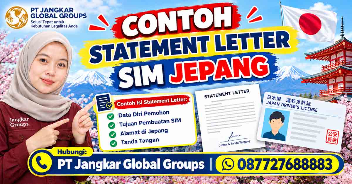 Contoh Statement Letter SIM Jepang