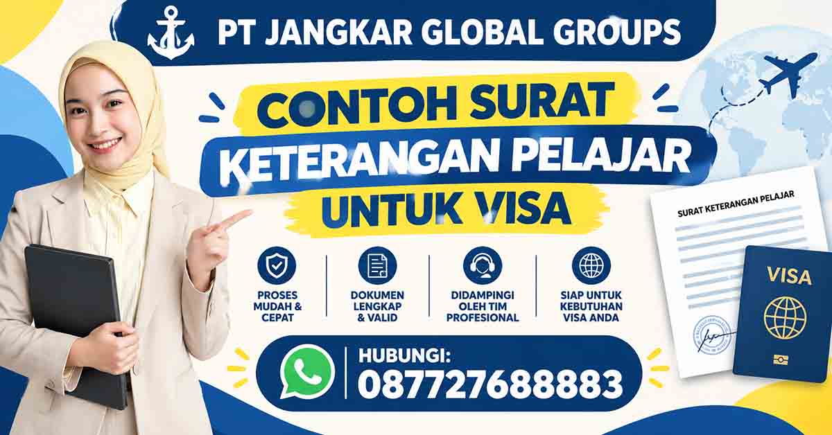 Contoh Surat Keterangan Pelajar untuk Visa
