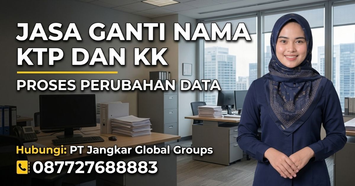 Jasa Ganti Nama KTP dan KK Proses Perubahan Data