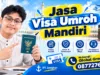 Jasa visa umroh mandiri membantu persiapan dokumen, pemeriksaan data, pengajuan, dan pemantauan visa agar proses administrasi umroh lebih terarah.