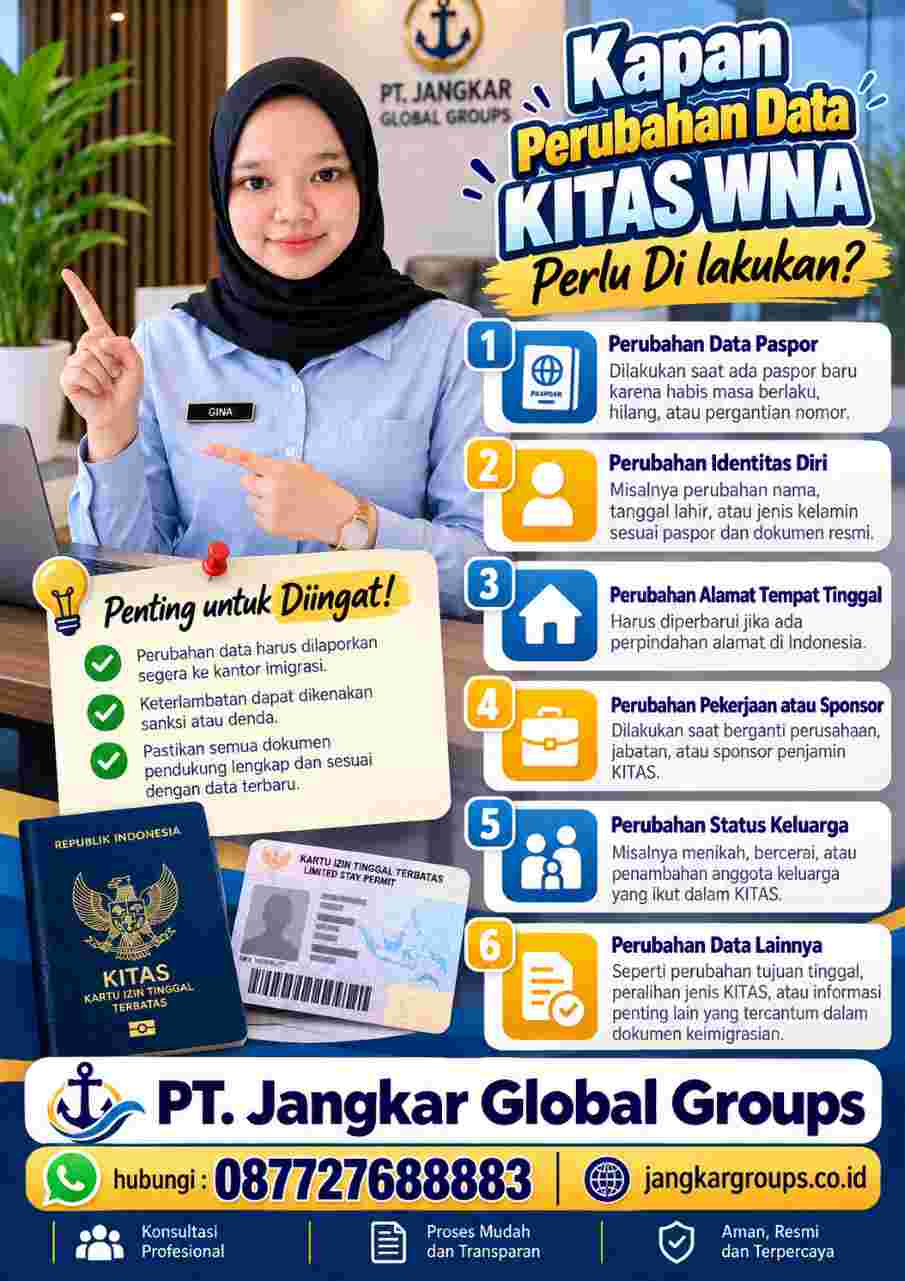 Kapan Perubahan Data KITAS WNA Perlu Di lakukan? Kapan Perubahan Data KITAS WNA Perlu Di lakukan?