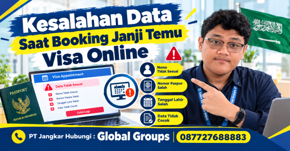 Kesalahan Data Saat Booking Janji Temu Visa Online