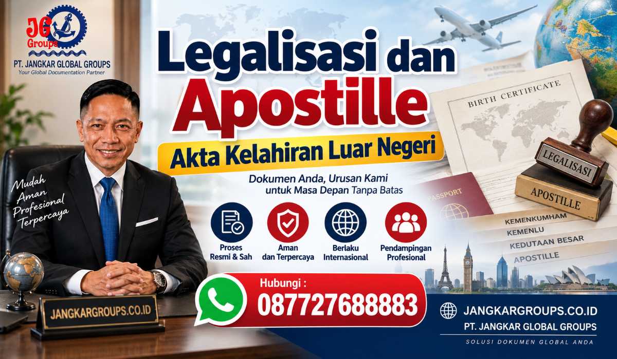 Legalisasi dan Apostille Akta Kelahiran Luar Negeri
