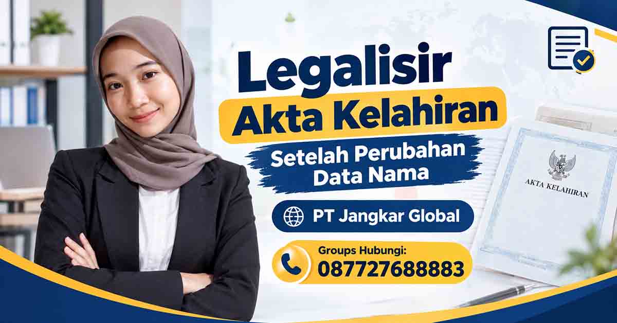 Legalisir Akta Kelahiran Setelah Perubahan Data Nama