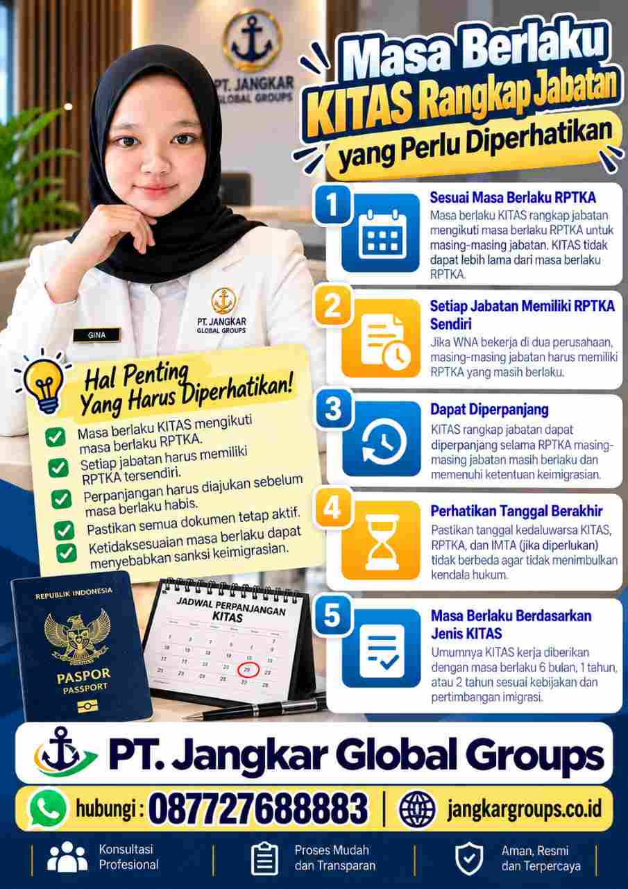 Masa Berlaku KITAS Rangkap Jabatan yang Perlu Diperhatikan Masa Berlaku KITAS Rangkap Jabatan yang Perlu Diperhatikan