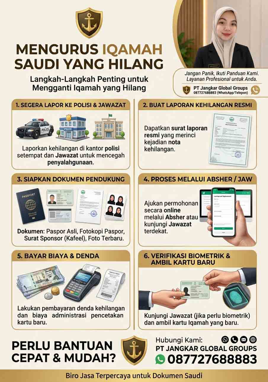 Mengurus Iqamah Saudi yang Hilang Mengurus Iqamah Saudi yang Hilang