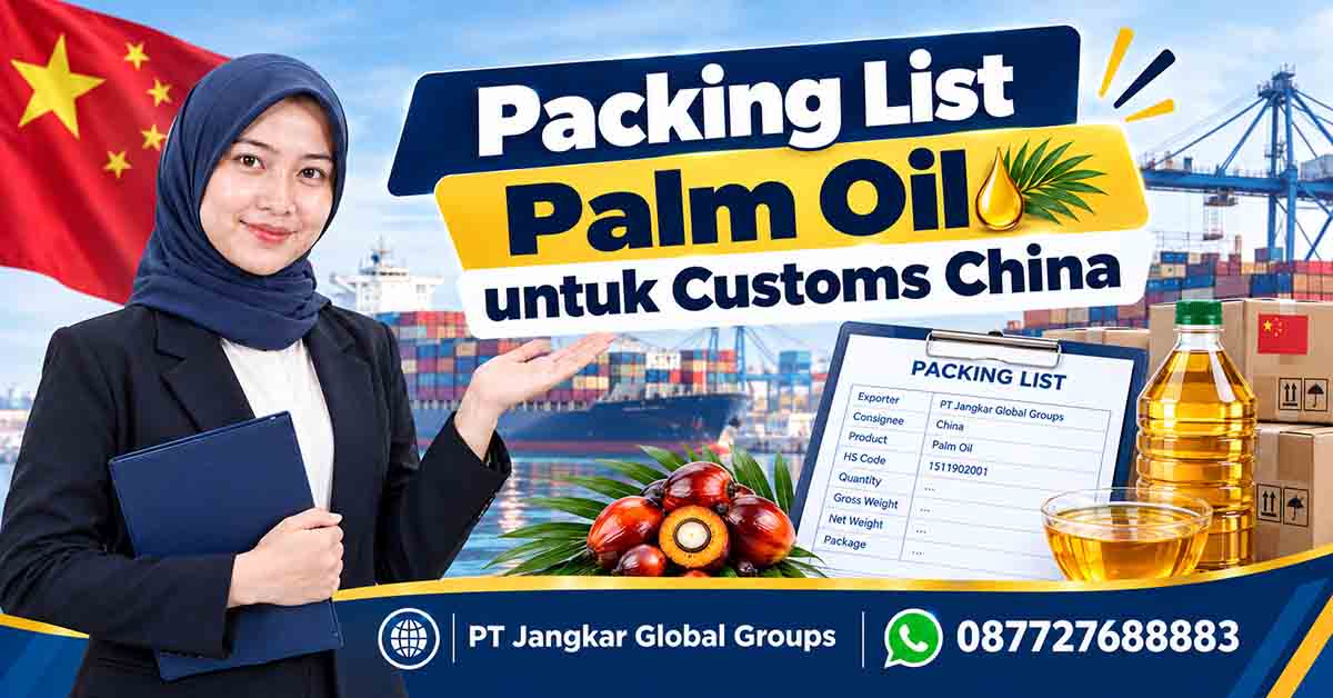 Packing List Palm Oil untuk Customs China