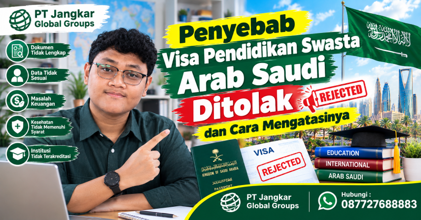 Penyebab Visa Pendidikan Swasta Arab Saudi ditolak